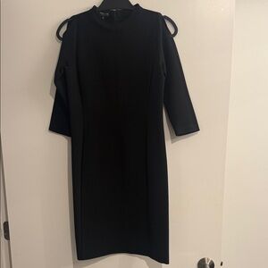 Lafayette 148 New York Black Long Sleeve Dress
